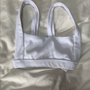 White bikini top